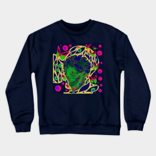 the dead and the butterflies in dark, ecopop mandala Crewneck Sweatshirt